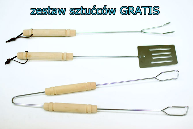 Zestaw sztućców do grillowania GRATIS  eDomator